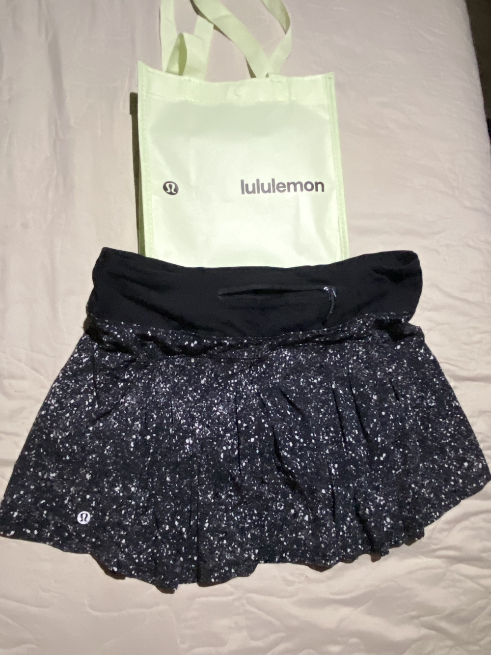 Lululemon Black Speckled Athletic Skirt